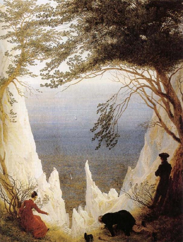 Chalk Cliffs on Rugen, Caspar David Friedrich
